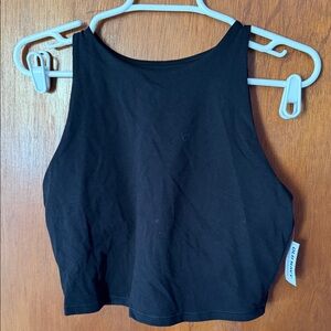 Old Navy Black Sleeveless Crop Top